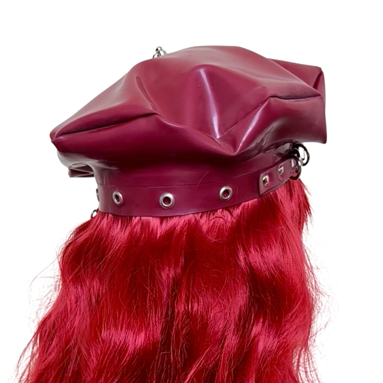 Latex Chain Beret