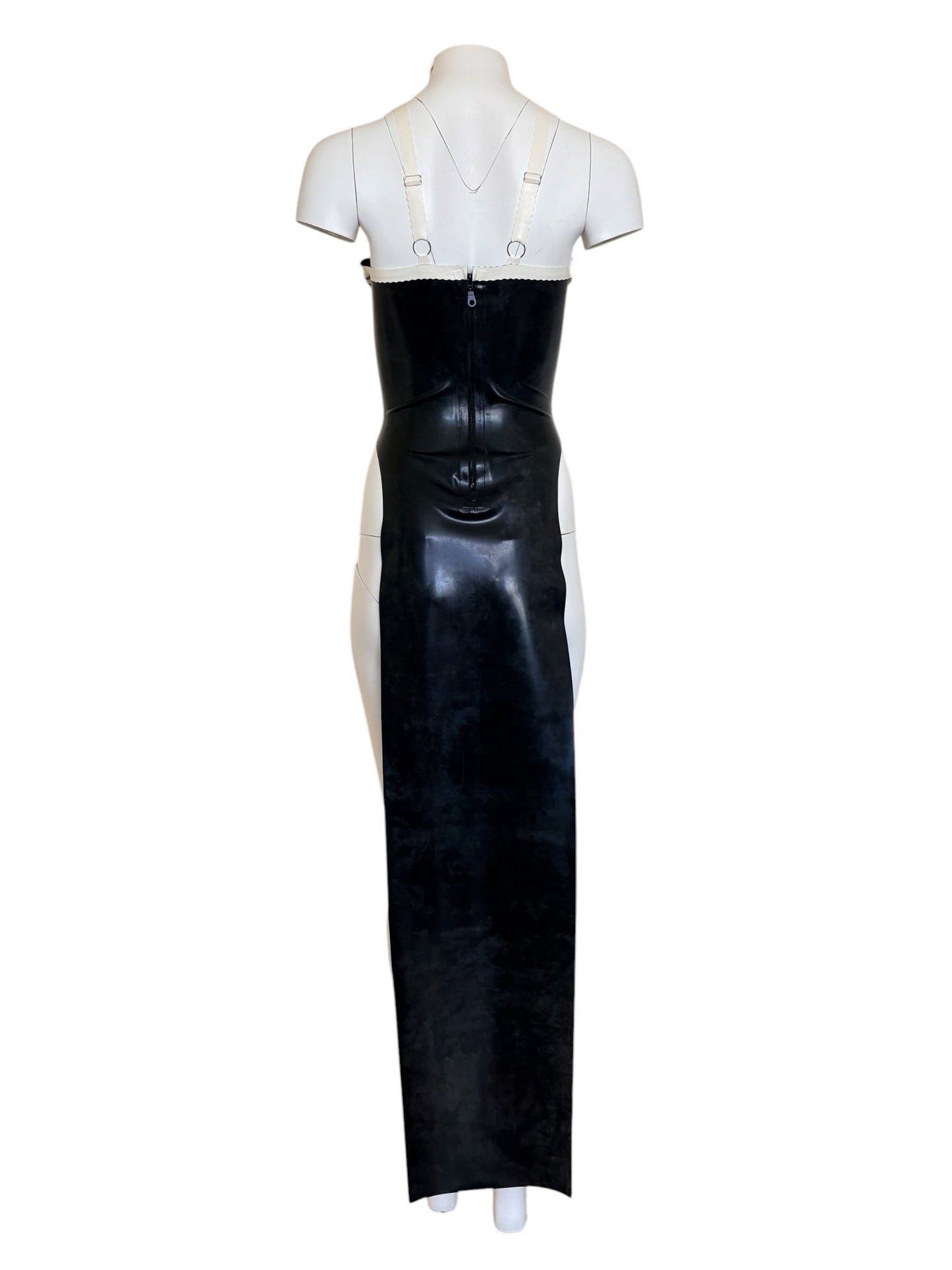 Hex Latex and Lace Maxi Dress