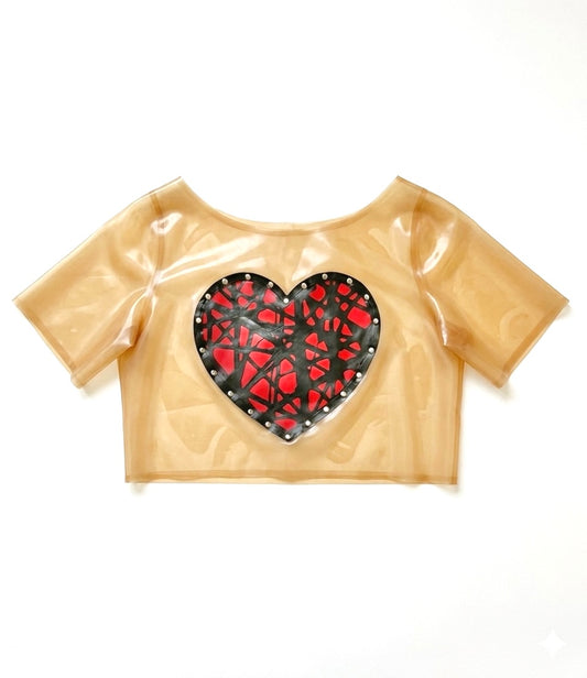 Latex “Fierce Love” Boxy Cropped T-shirt