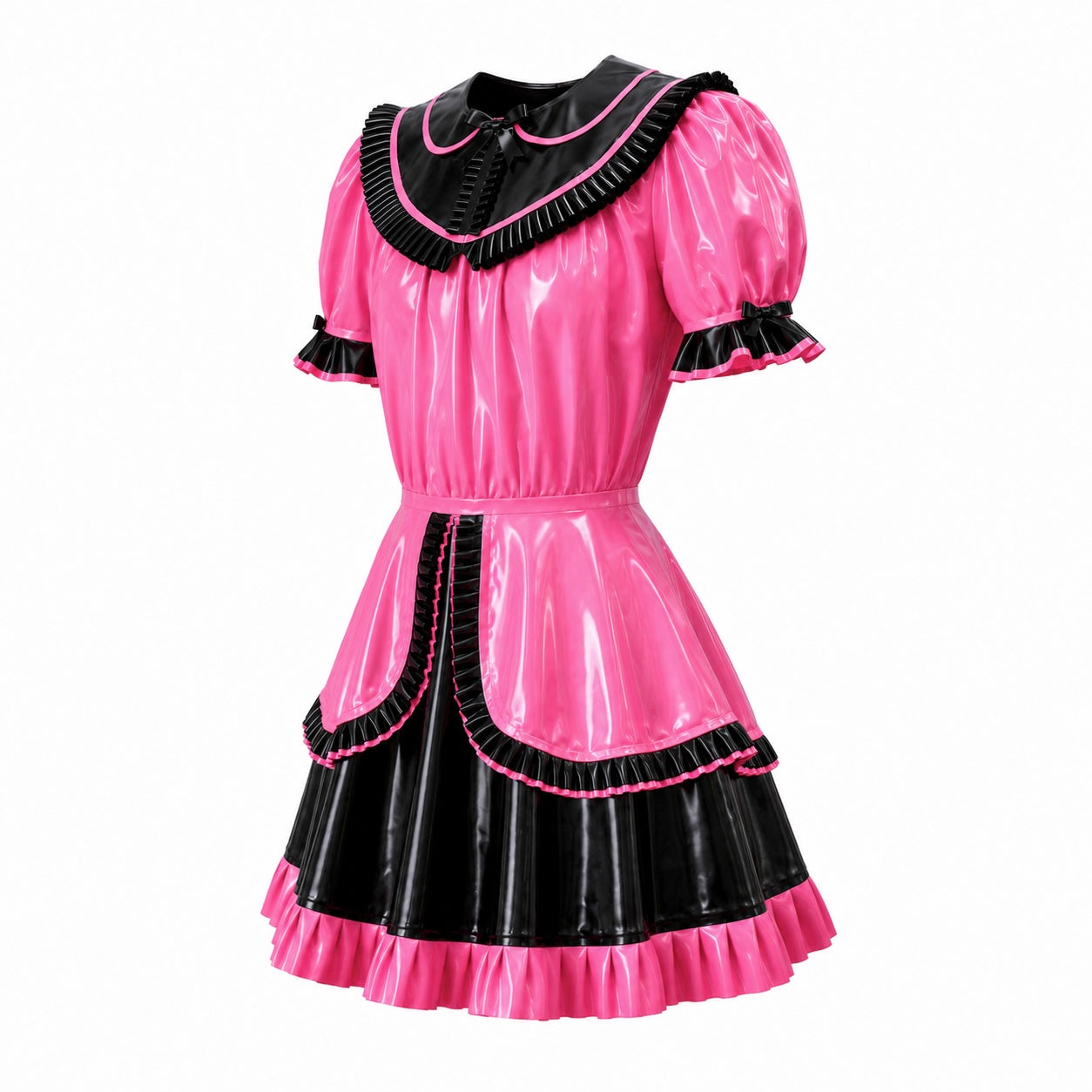 Latex Plicata Sissy Dress