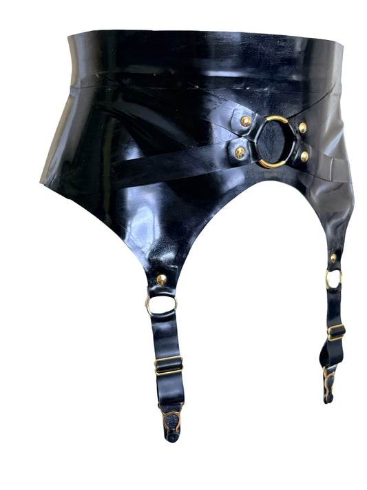 Latex Meridian Suspender Belt