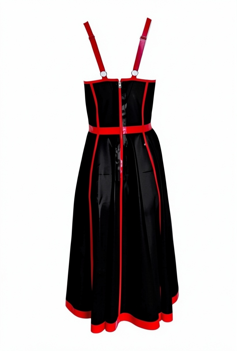 Latex Cage Midi Dress