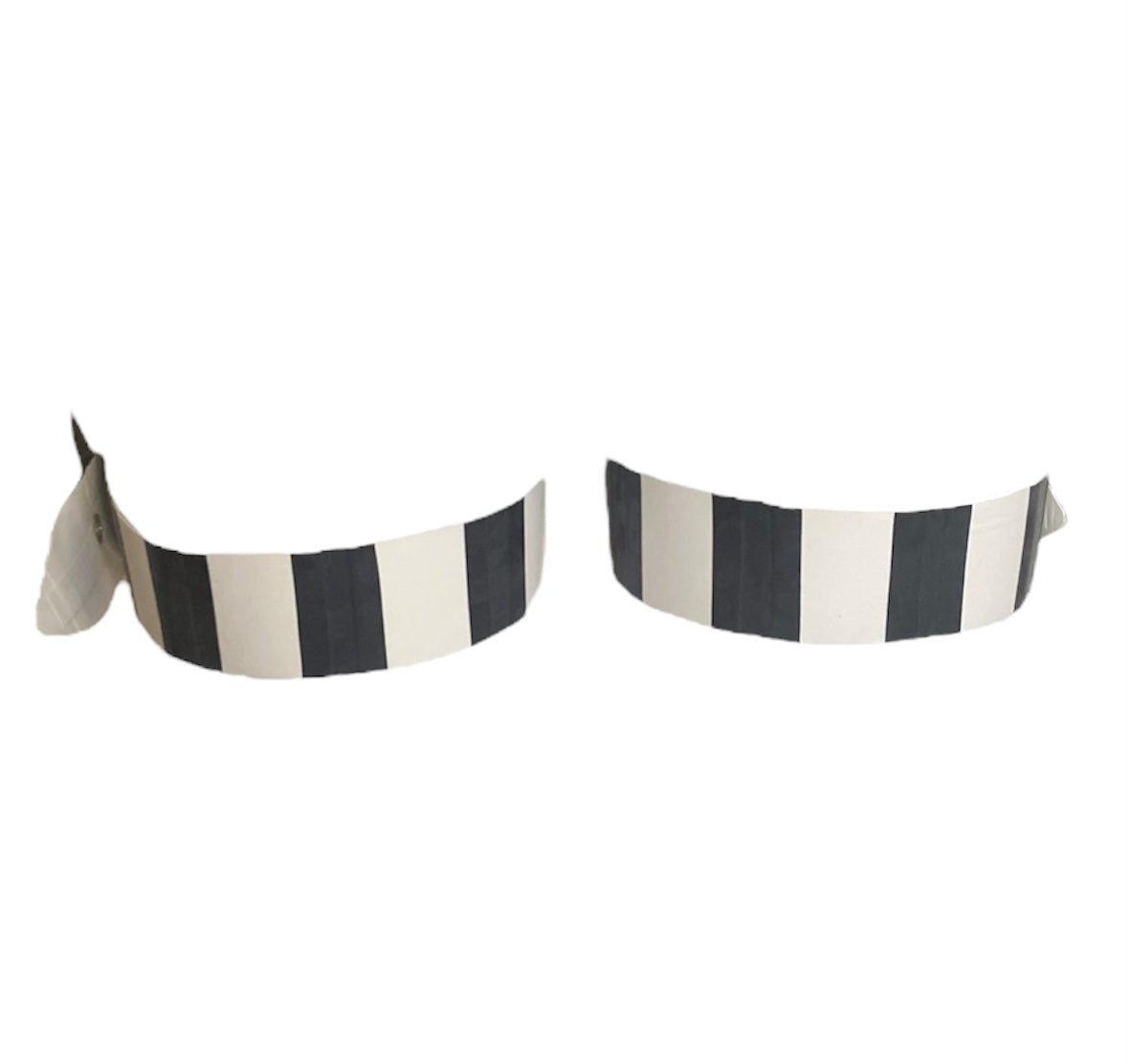 Latex Striped Beetlejuice Sand Worm Thigh Garters (Pair)