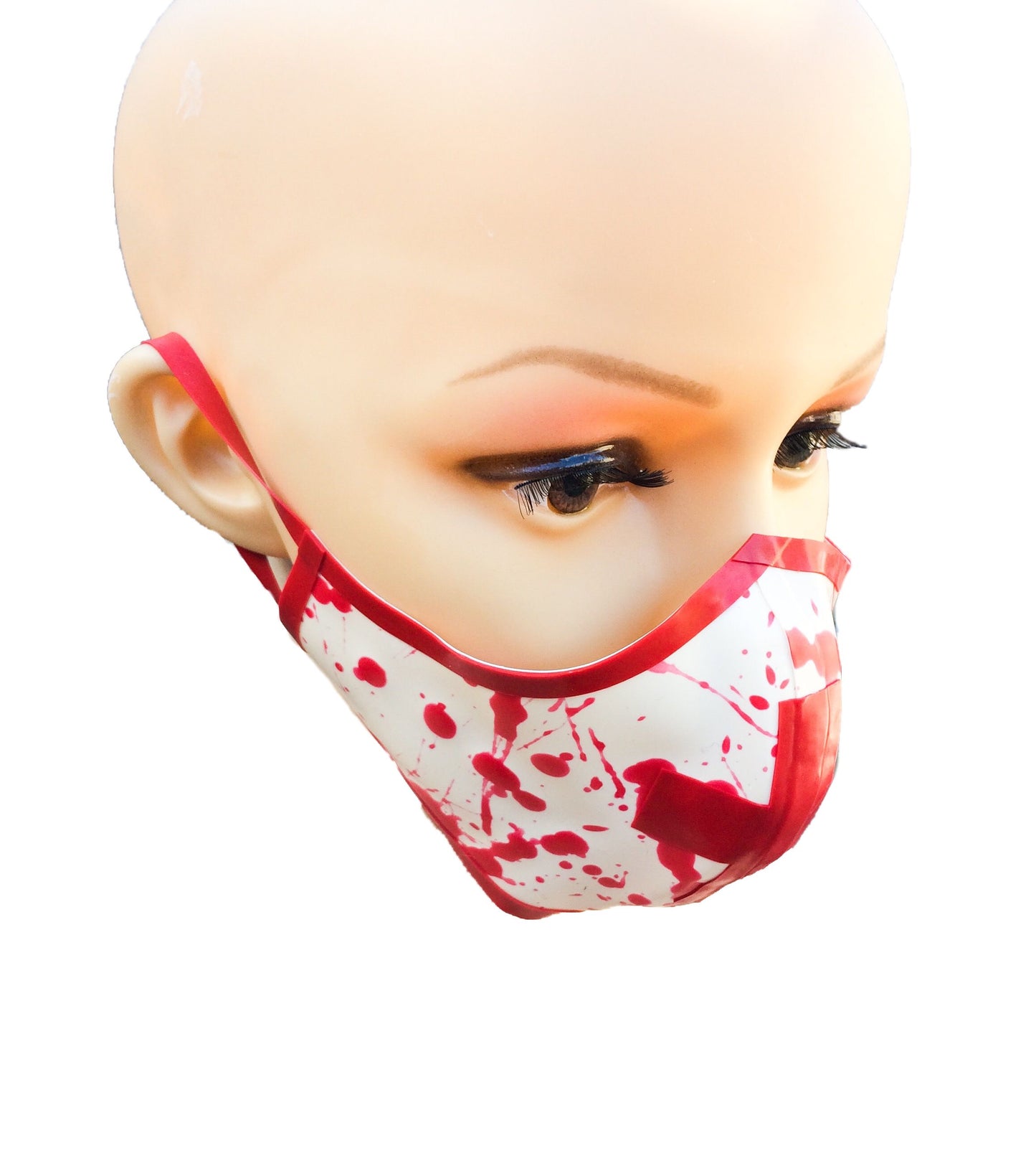 Latex Nurse Medical Mask Blood Splatter Pattern