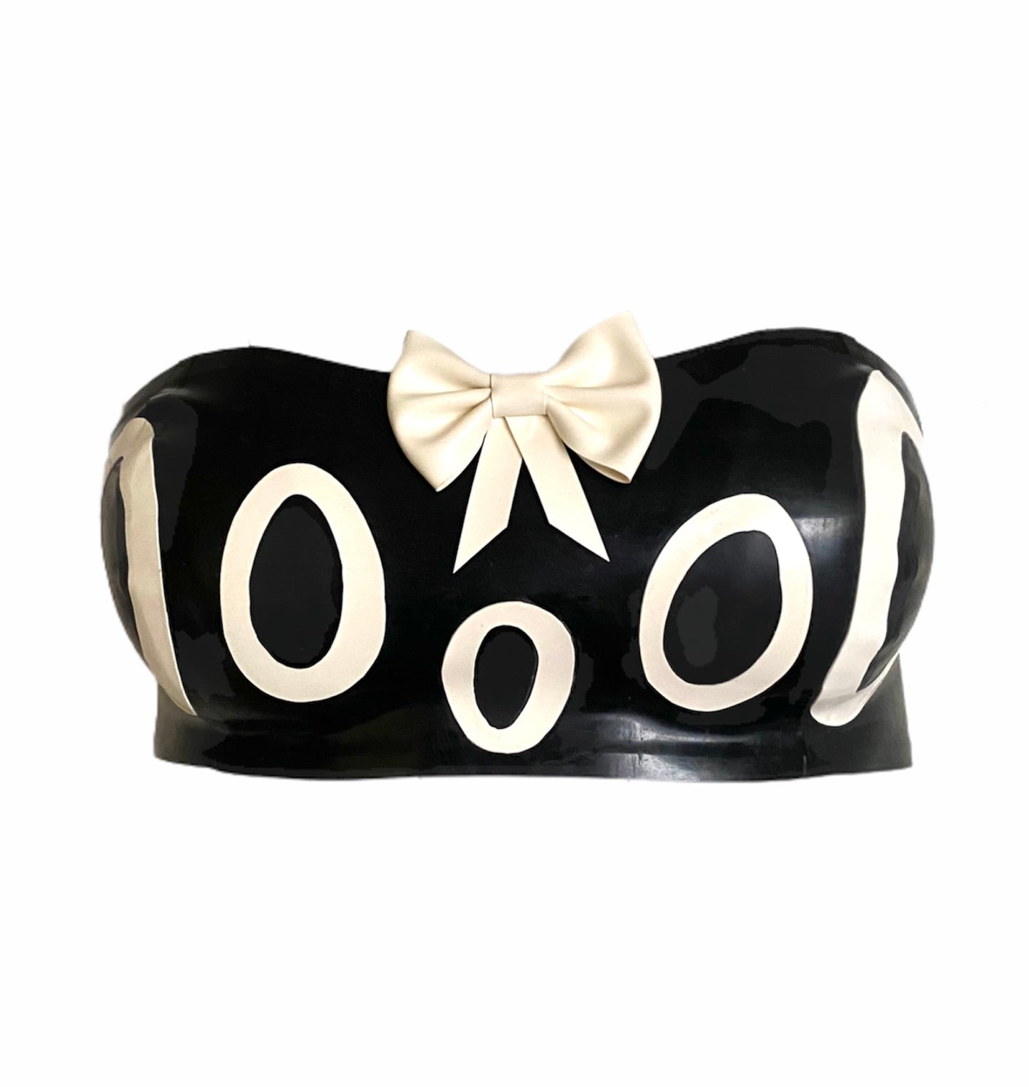 Latex Spooky Halloween Ghost Bra Boob Tube