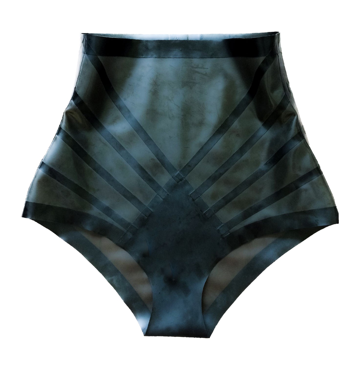 Latex High Waisted Transparent Design Hotpants