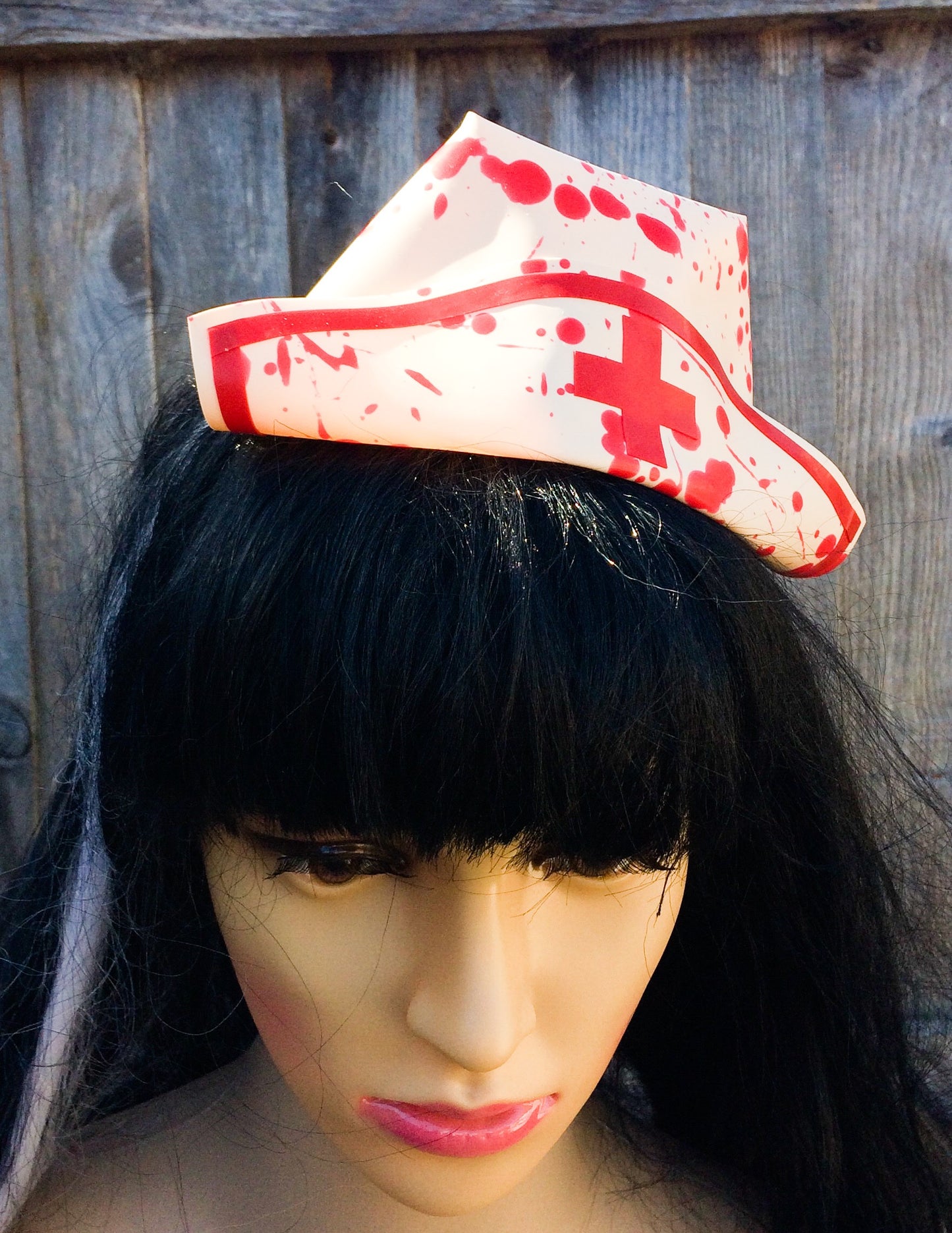 Latex Blood Splatter Nurse Hat