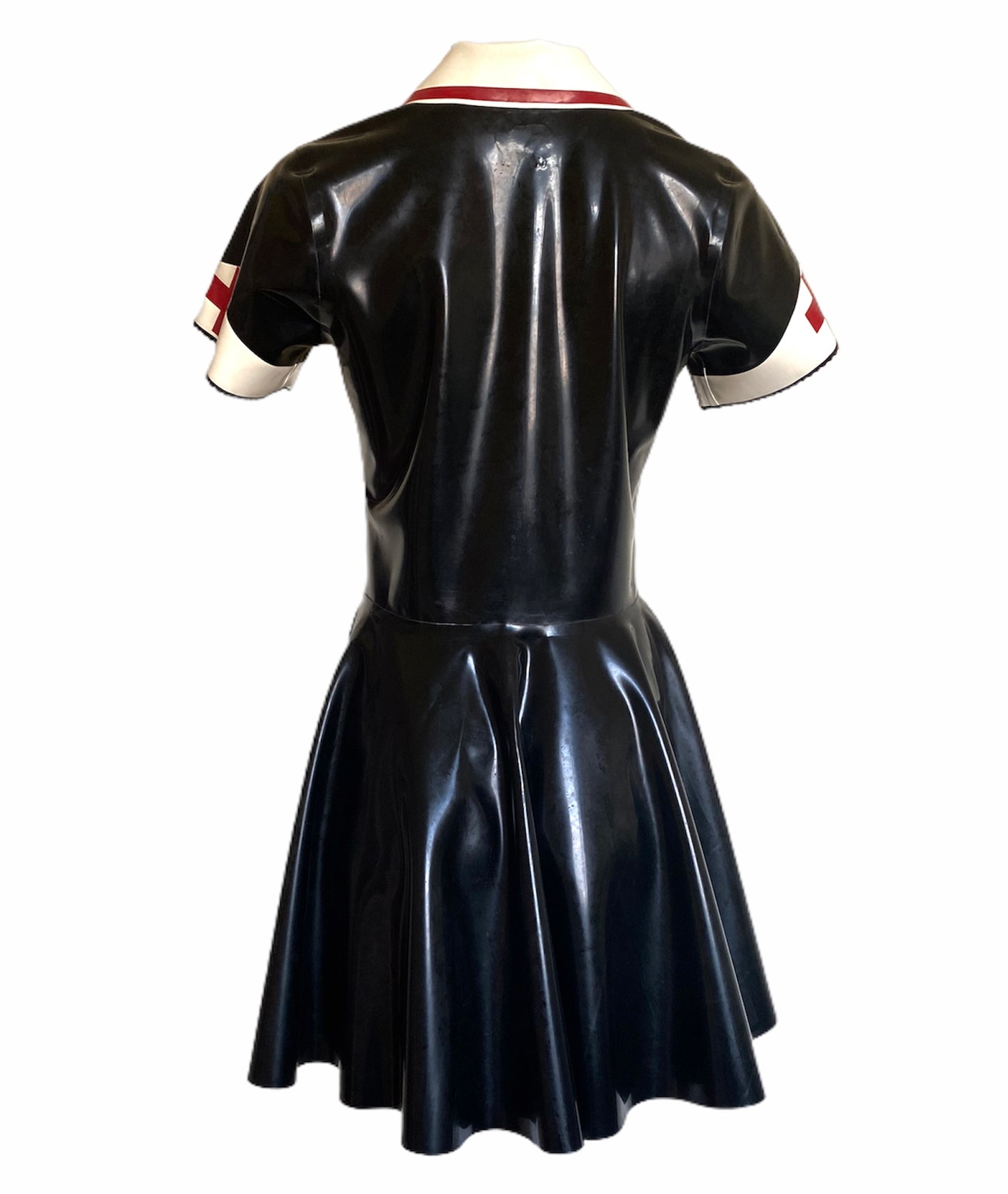 Latex Nurse Dress with Circle Skirt