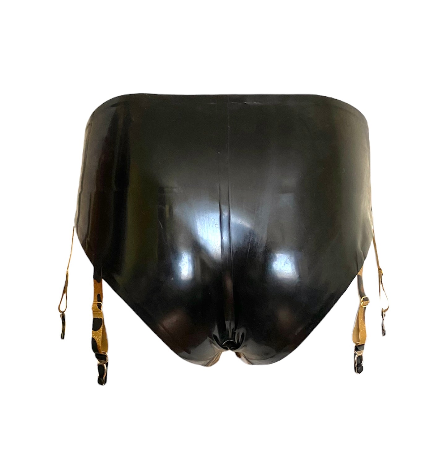 Latex 6 Suspender Glitter Leopard Briefs / Pants