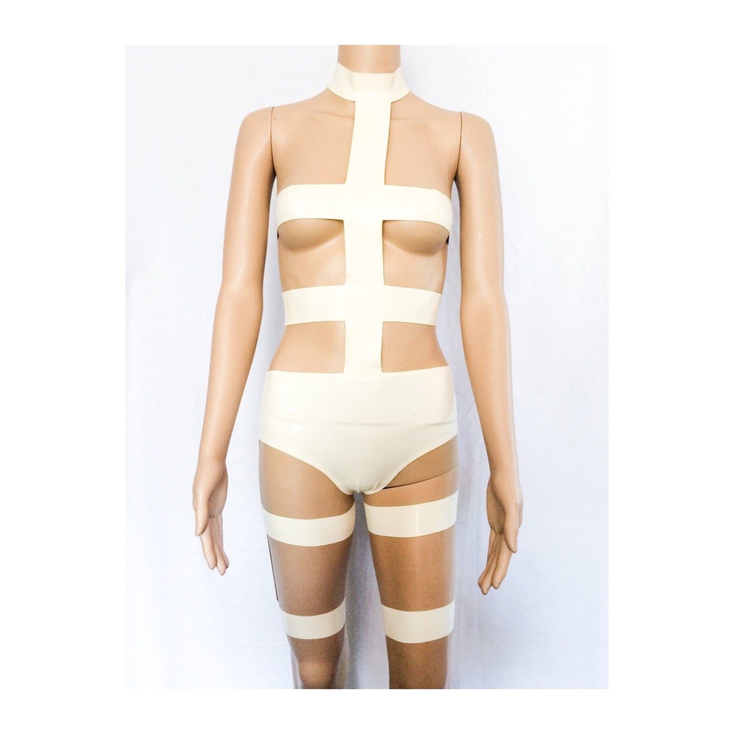 Latex LeeLoo Bandage Cosplay Outfit Fifth Element