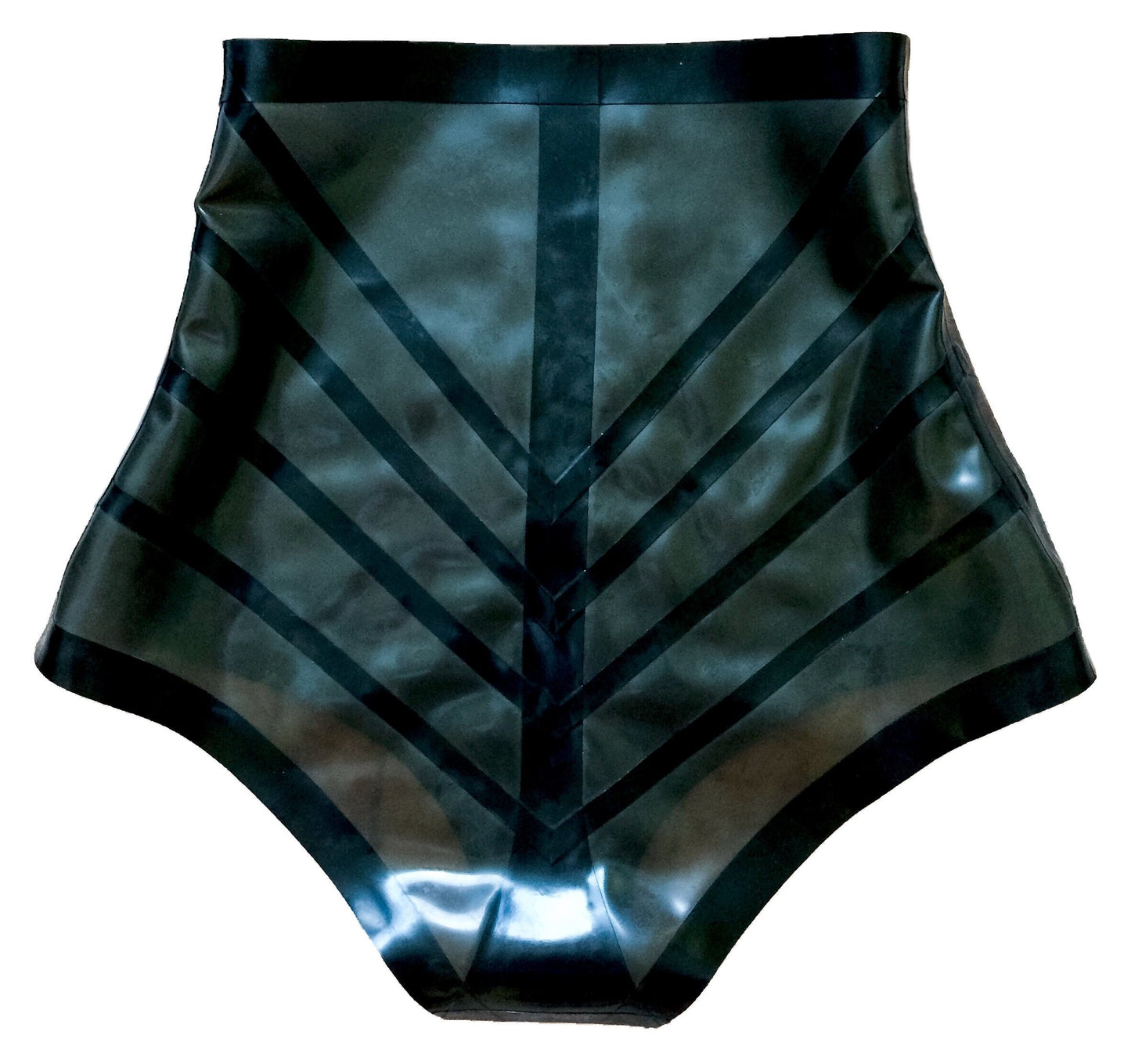 Latex High Waisted Transparent Design Hotpants