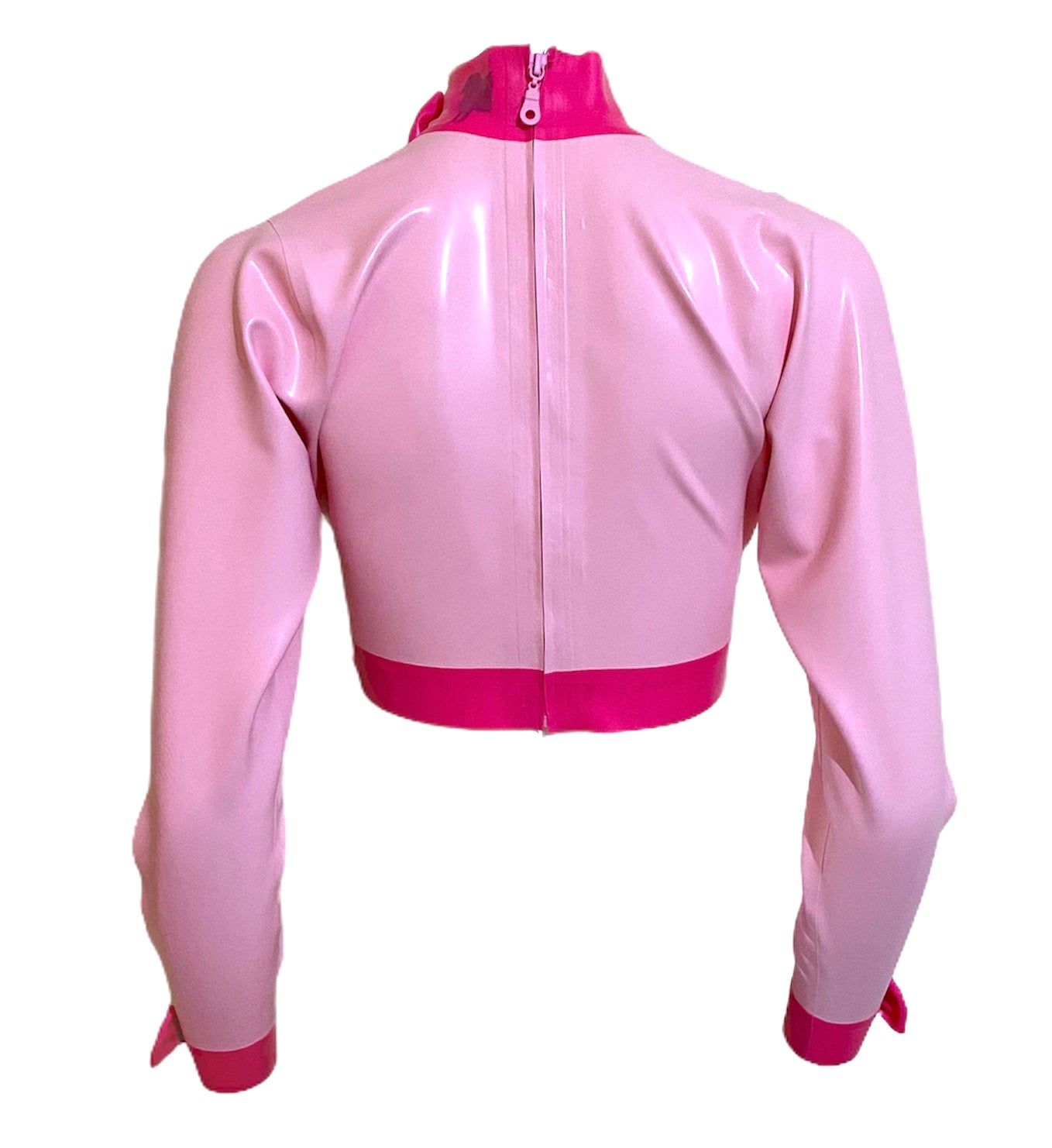 Split Sleeve Cropped Blouse Top