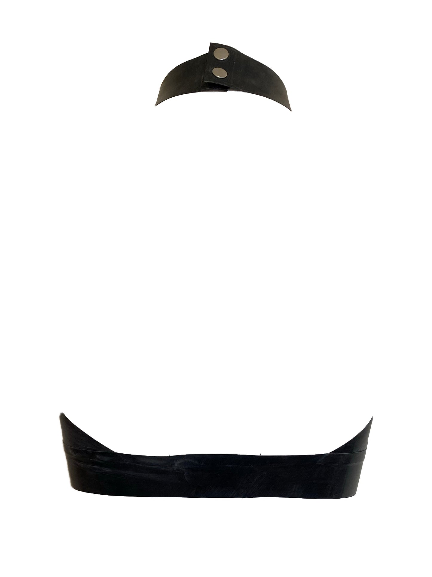 Latex Cross Bust Bow Top