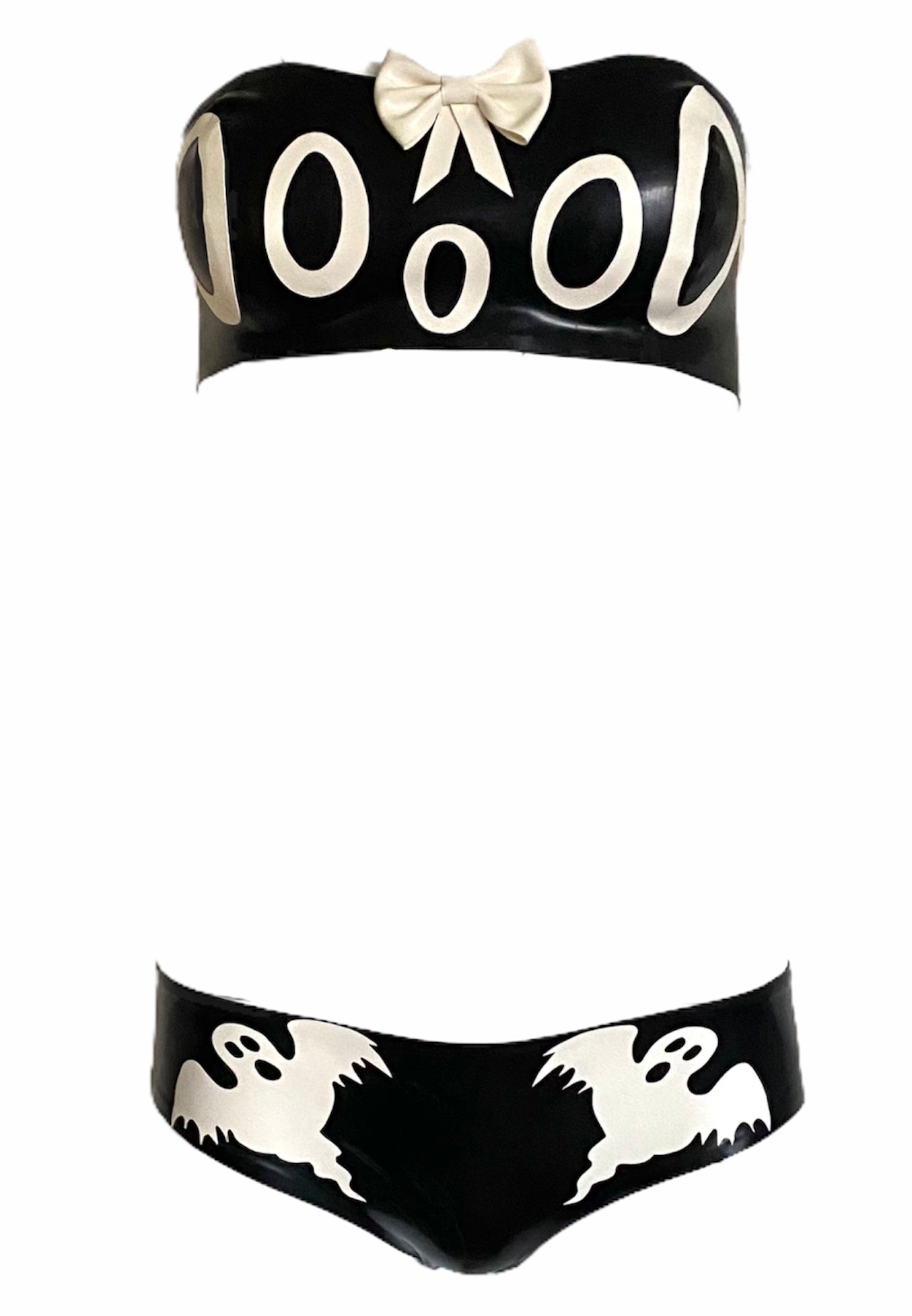 Latex Spooky Halloween Ghost Pants Briefs