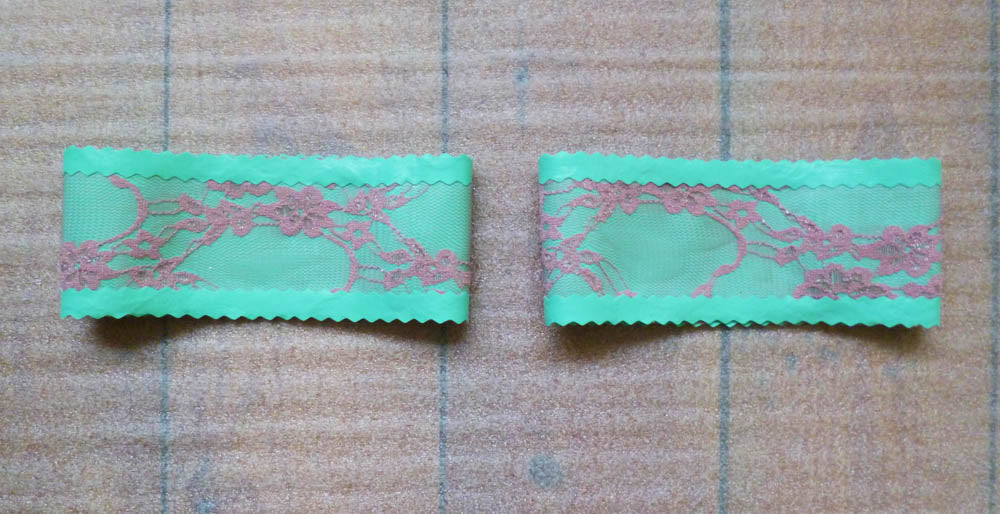 Latex and Lace Garters / Stocking Tops