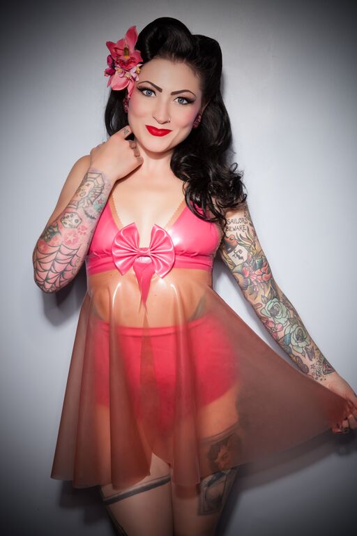 Latex Babydoll Lingerie Dress