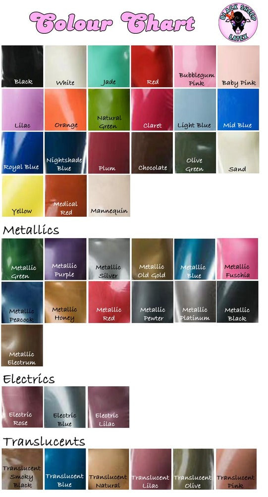 Latex Thigh High Stockings with contrasting trim