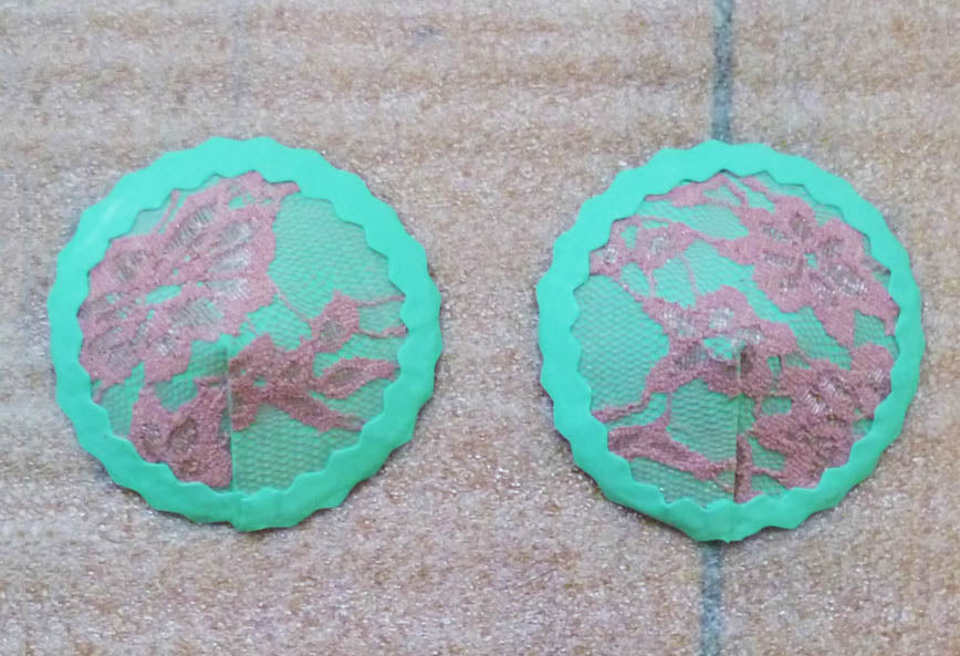 Latex and Lace Pasties / Nipple Covers