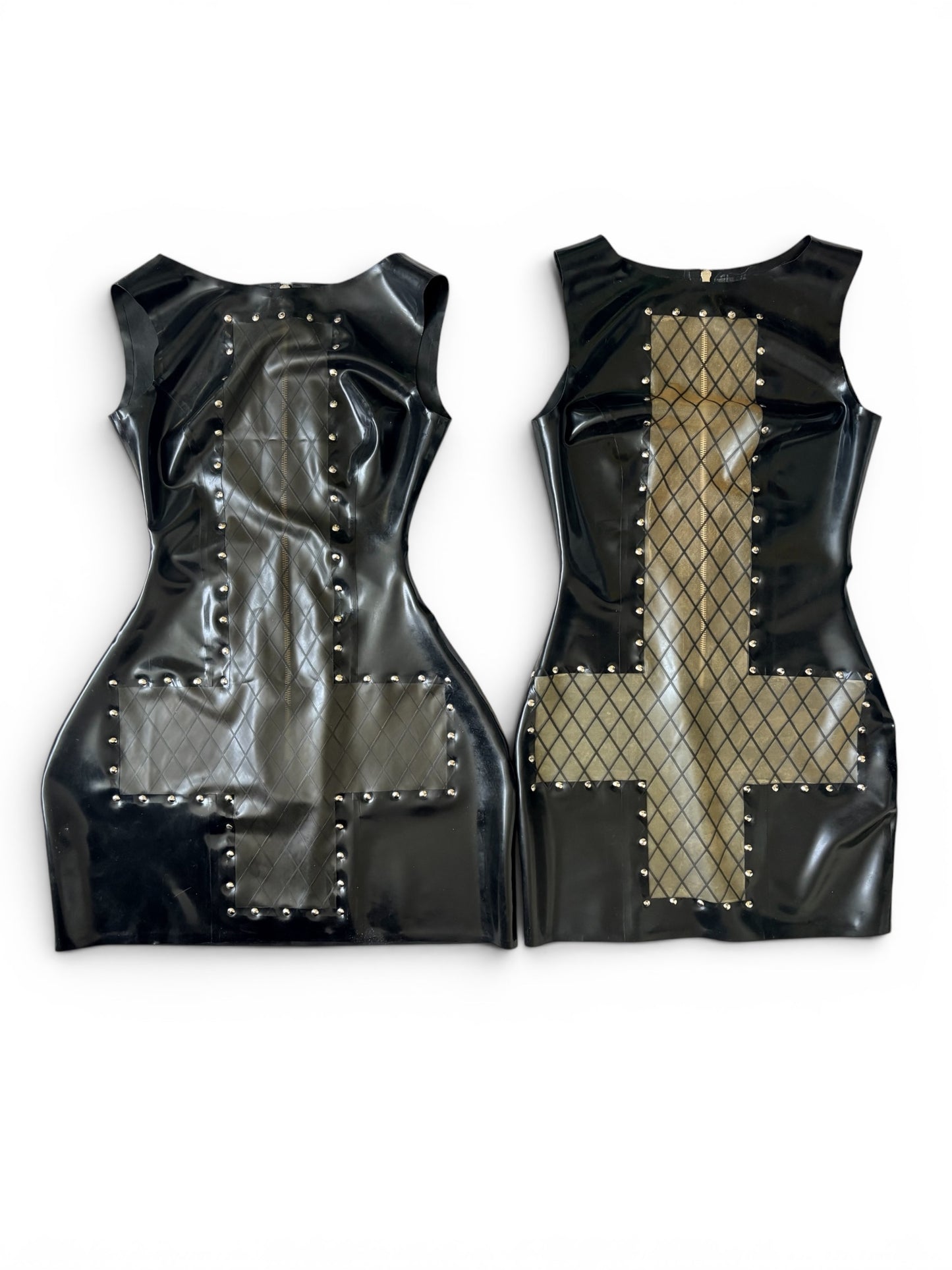 Dissent Fishnet Cross Mini Dress