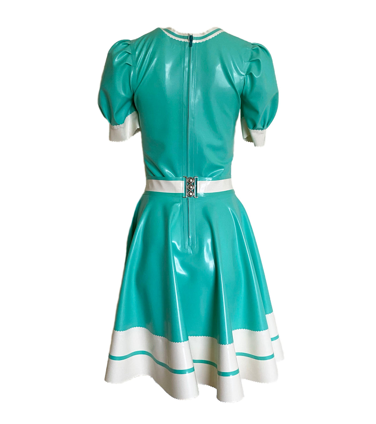 Latex Nurse Swing Dress and Apron