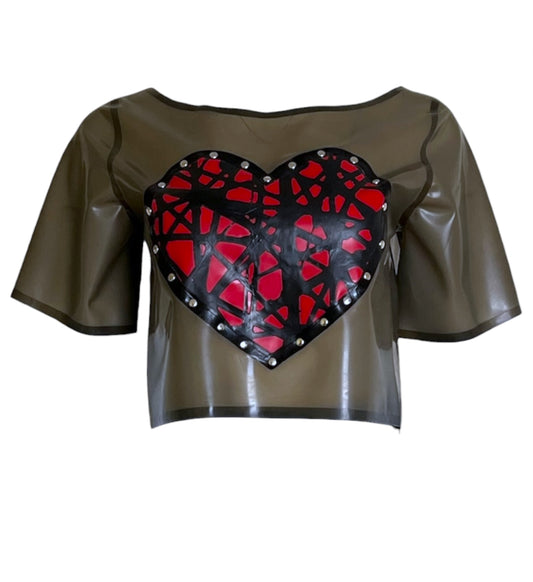 Latex “Fierce Love” Boxy Cropped T-shirt