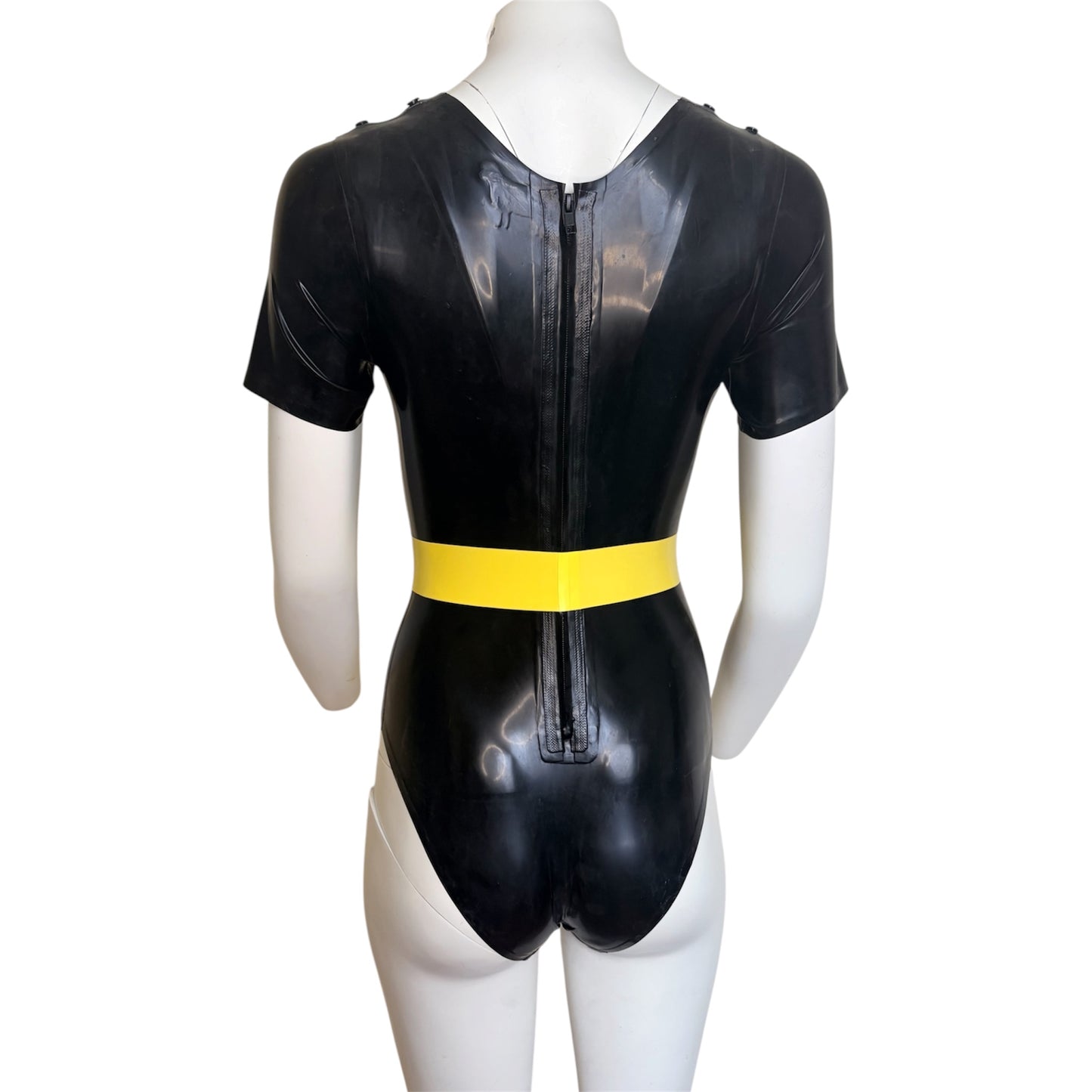 Latex Batgirl Outfit - Bodysuit / Belt / Cape / Gloves