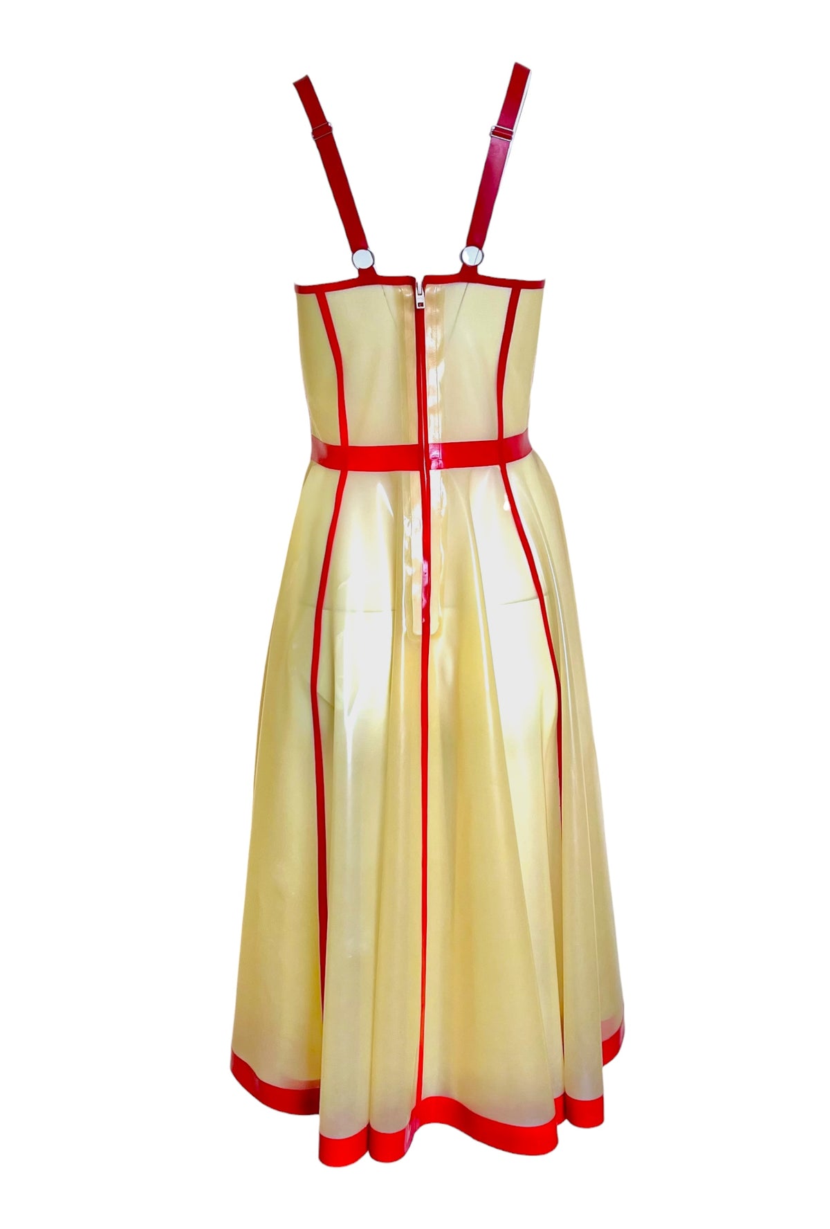 Latex Cage Midi Dress