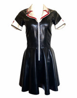 Latex Nurse Dress with Circle Skirt