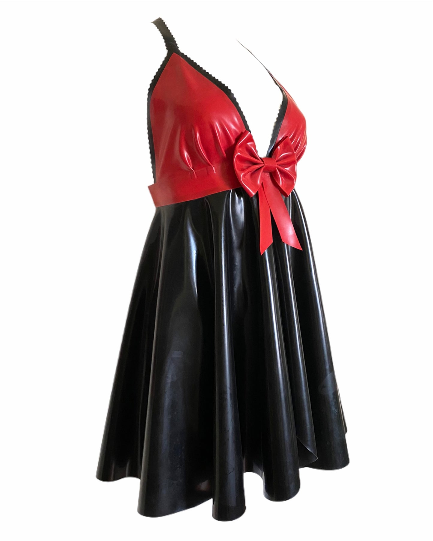 red and black latex dress POSTER GIRL