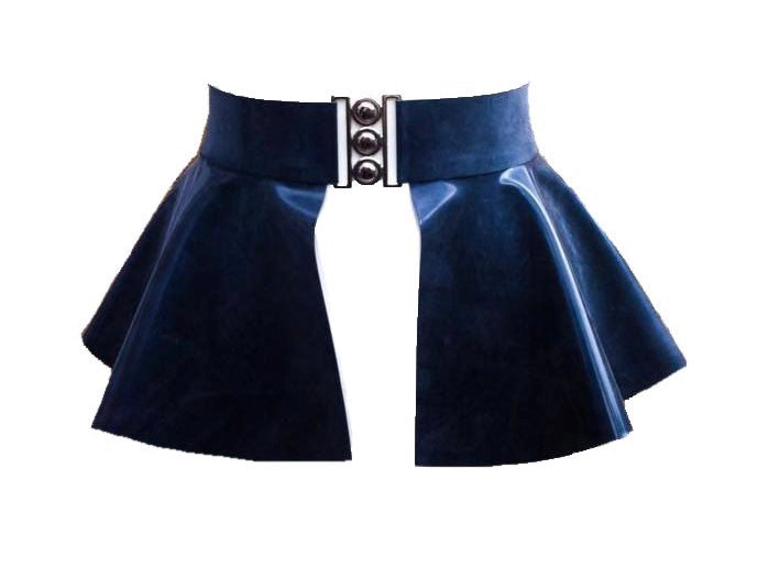 Latex Peplum Belt