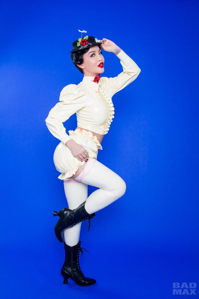 Latex Ruffled Bloomers / Knickerbockers / Pants