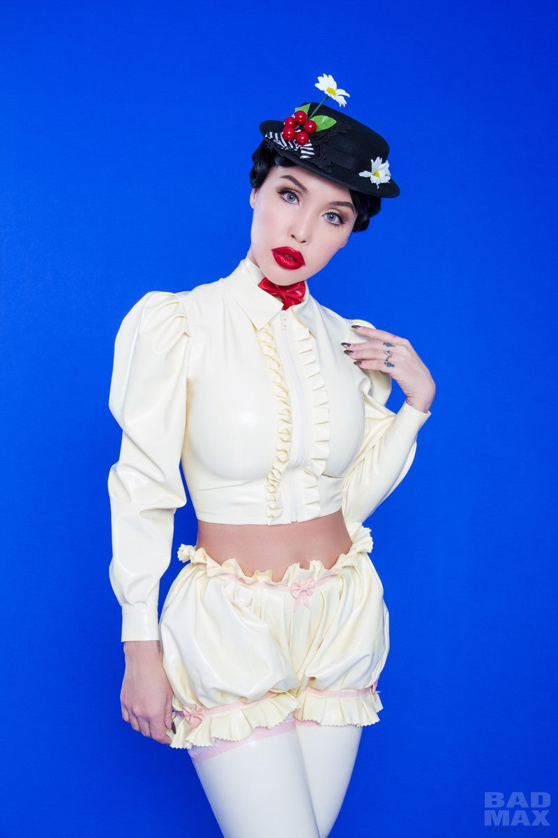 Latex Ruffled Bloomers / Knickerbockers / Pants