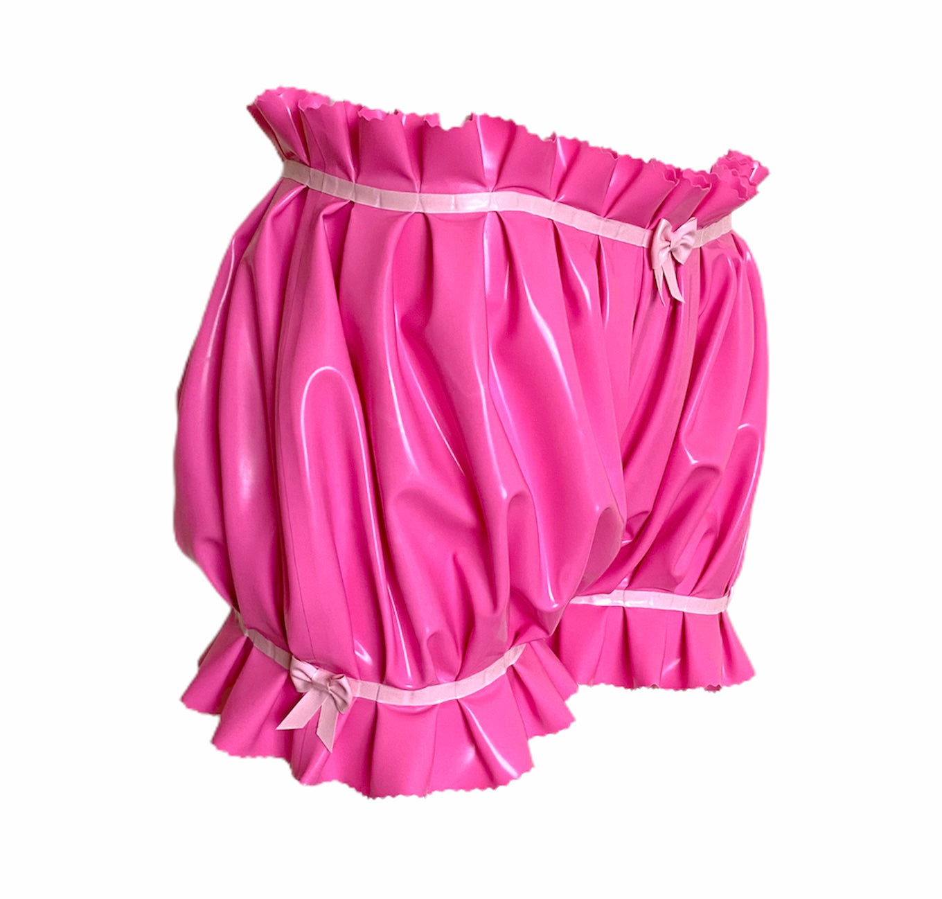 Latex Ruffled Bloomers / Knickerbockers / Pants