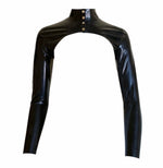 Latex Long Sleeved Bolero / Shrug with High Collar