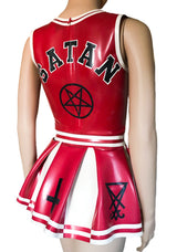 Latex Satan’s Cheerleader Skirt and Top